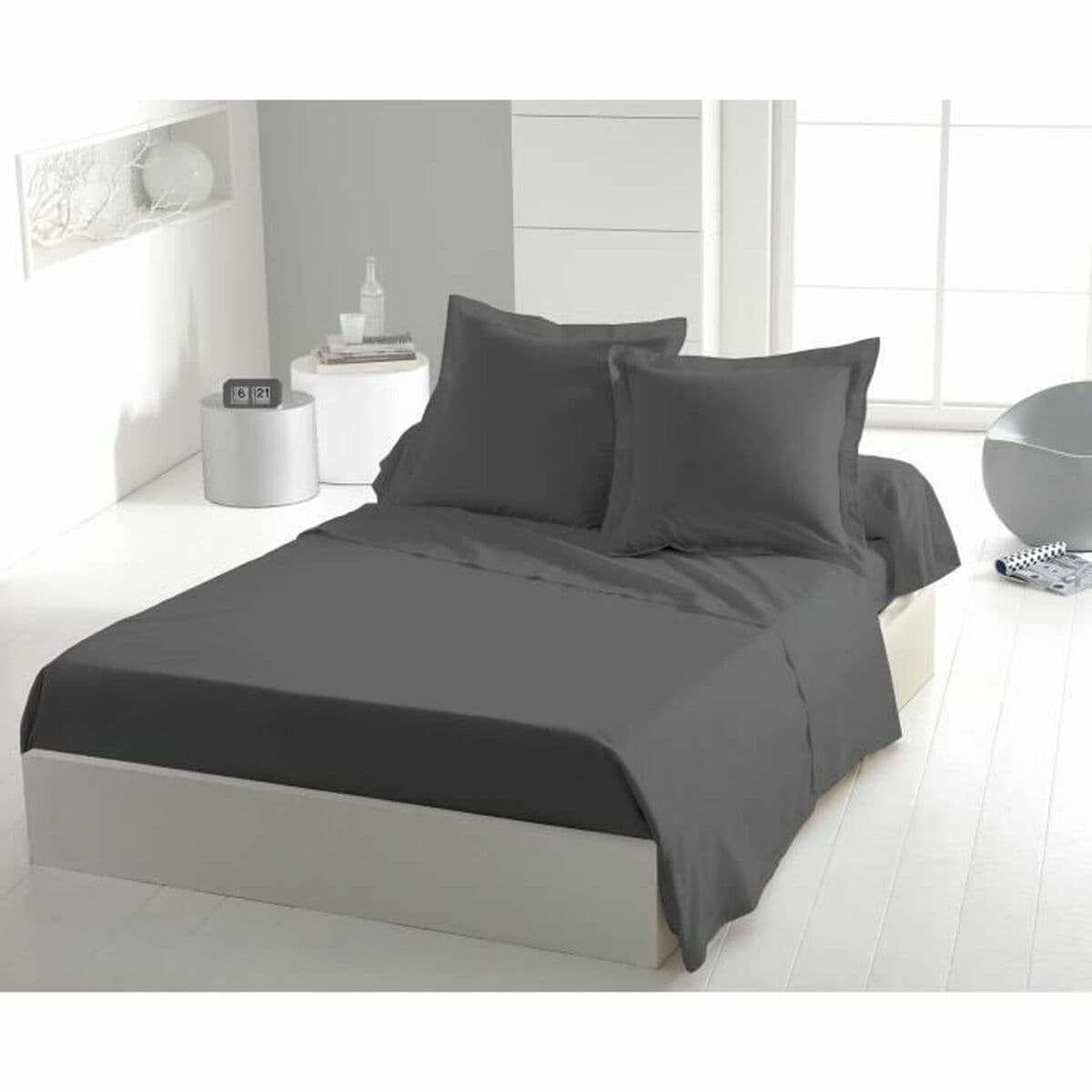 Poszewka na Kołdrę bez Wypełnienia HOME LINGE PASSION Flat sheet Szary Łóżko 180/200