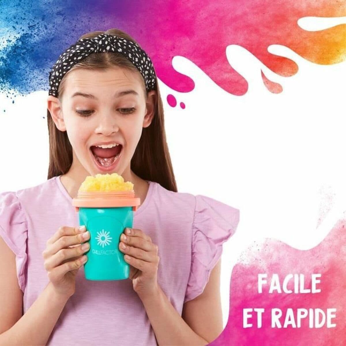 Puodelis ledams ir slašams gaminti su receptais Bandai Chillfactor Granita Mug Rose Plastmasinis - Image 4