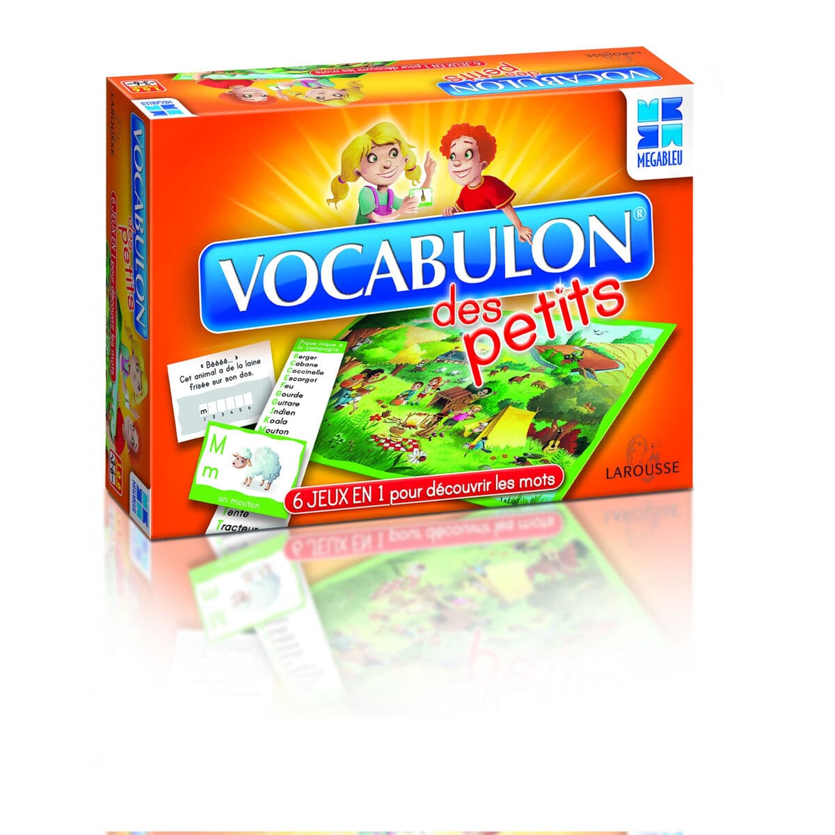Gra Planszowa Megableu Vocabulon des Petits learning game 29 x 20 x 6 cm - Image 4