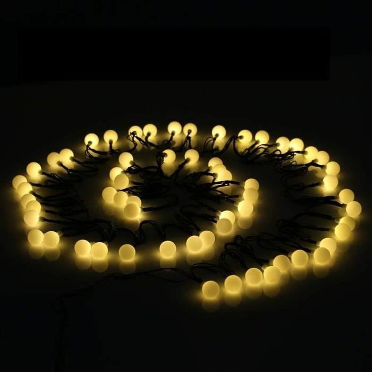 LED-valokranssi Lumi Garden BILLY SPHERICAL 60 LEDS Musta noir 1 W - Image 4