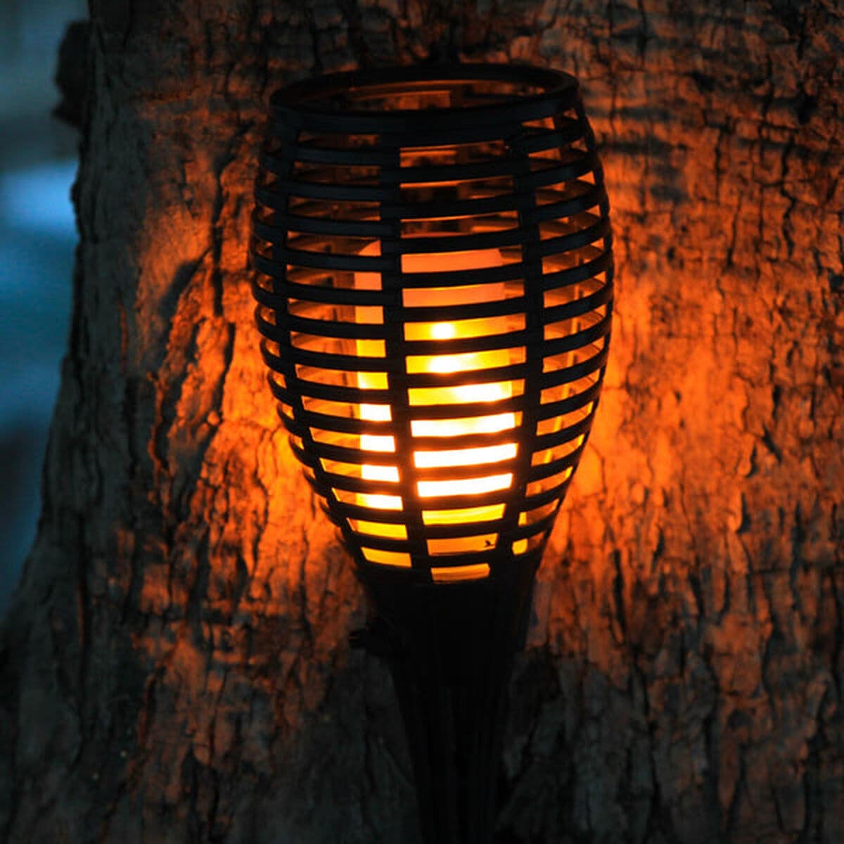 Set vrtnih solarnih baklji Lumi Garden Maity Sun Mini Crna Plastika 70 cm (2 kom.) - Image 3