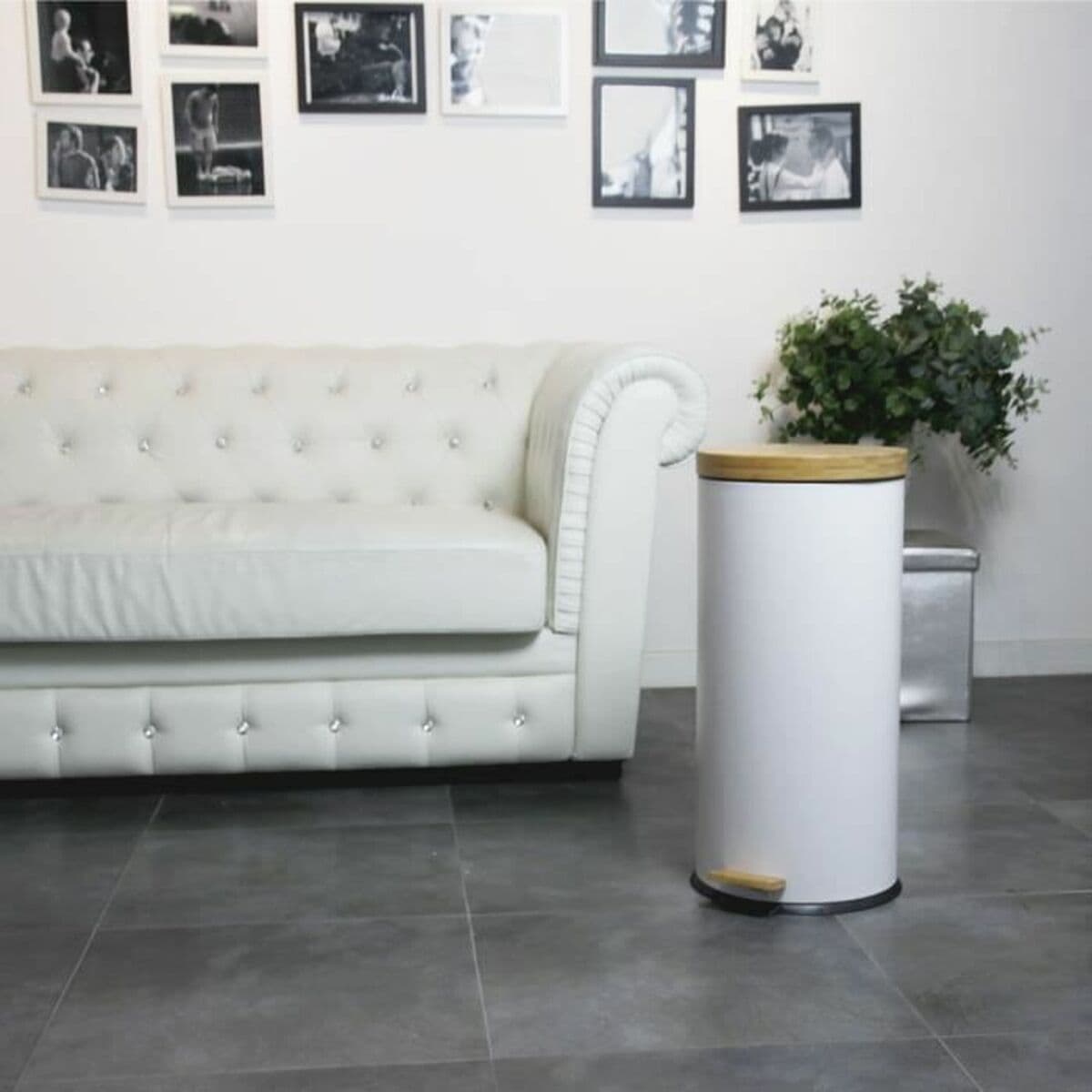 Cubo para la Basura Kitchen Move   Blanco 30 L - Image 2