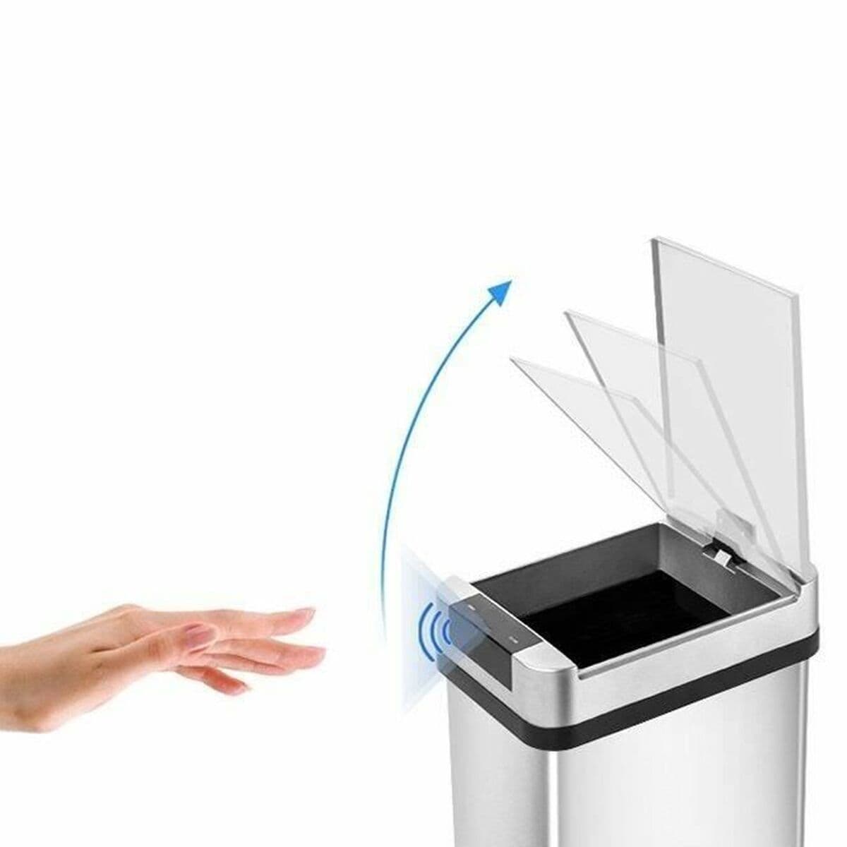 Cubo de basura Kitchen Move Gris 50 L - Image 4