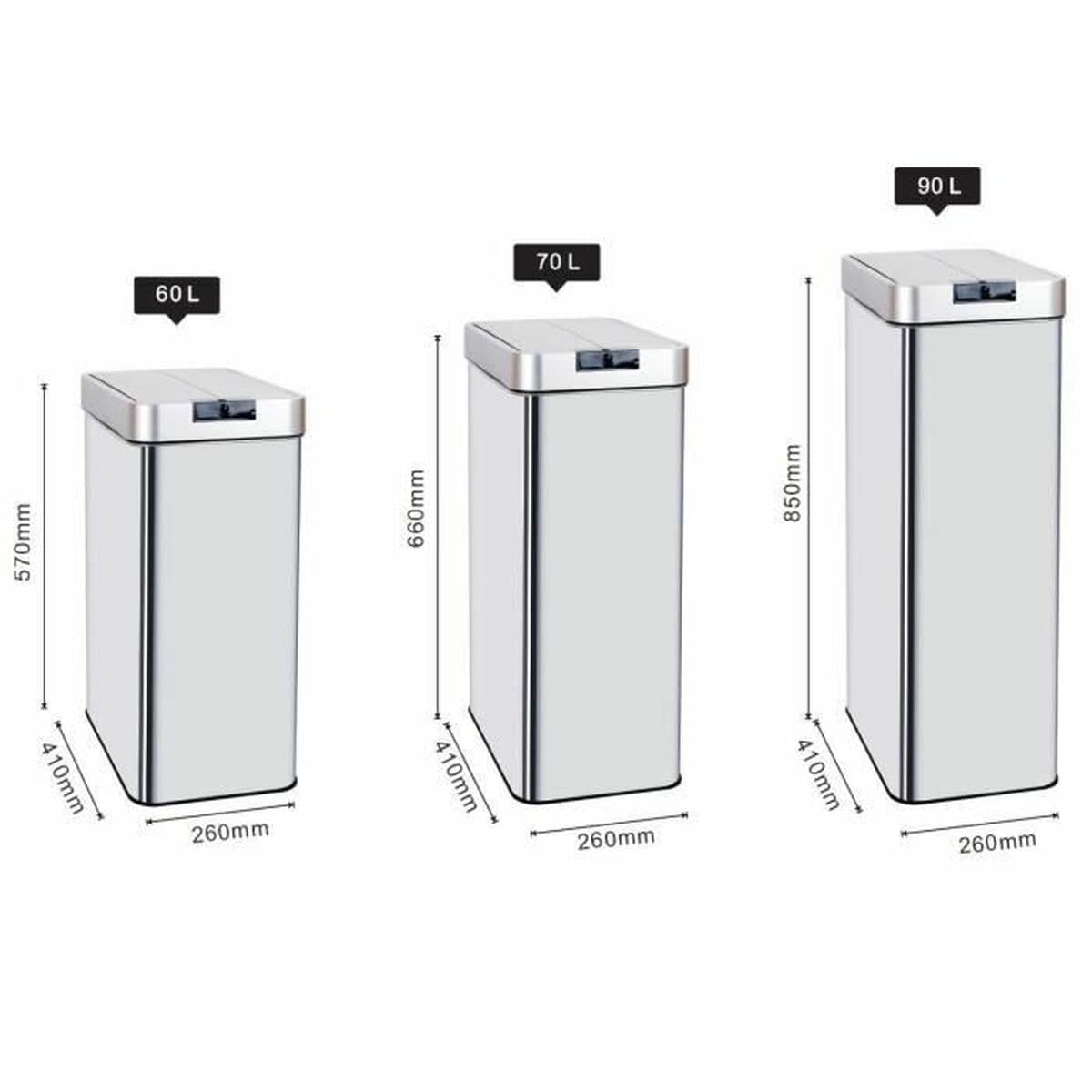 Cubo de basura Kitchen Move Gris 60 L - Image 2