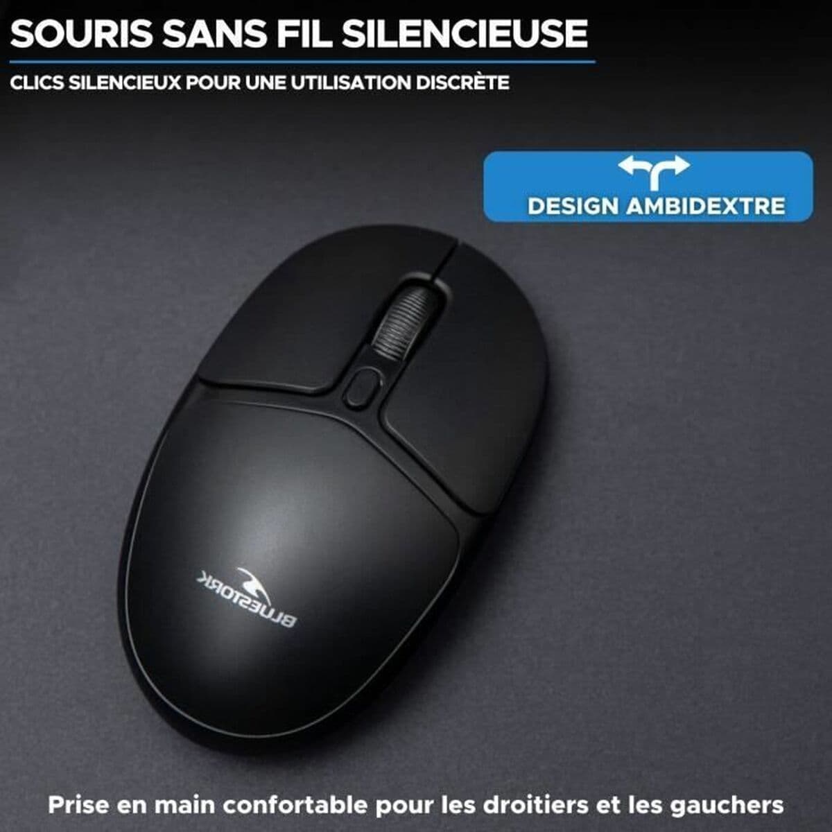 Schnurlose Mouse Bluestork Office 25 Schwarz - Image 3