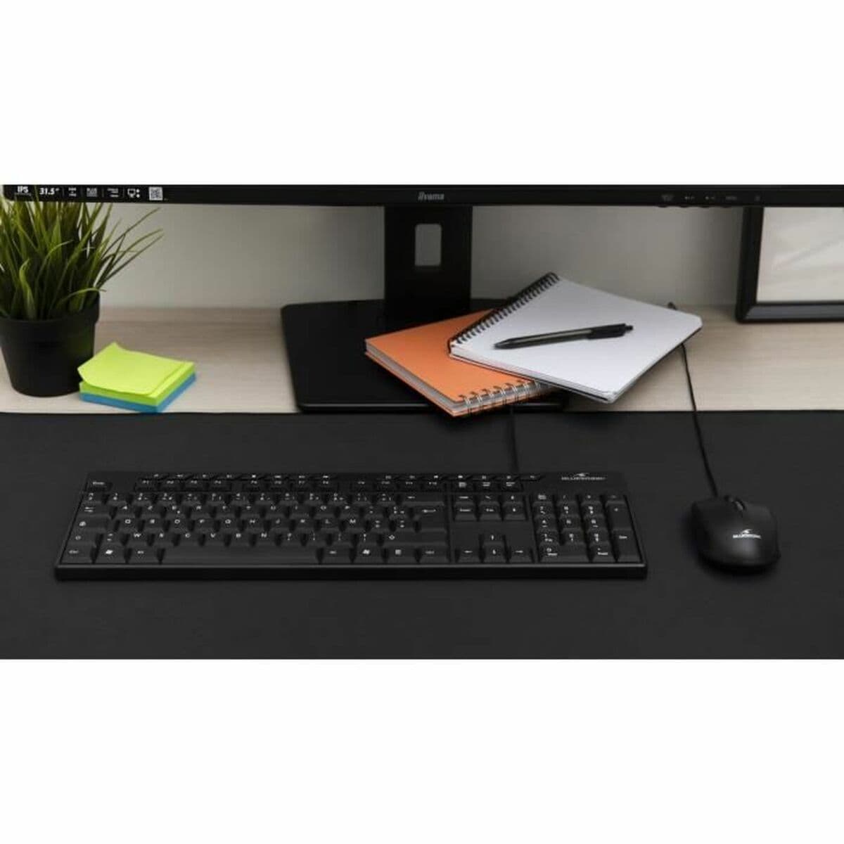 Keyboard Bluestork MEDIA OFFICE Black AZERTY - Image 5