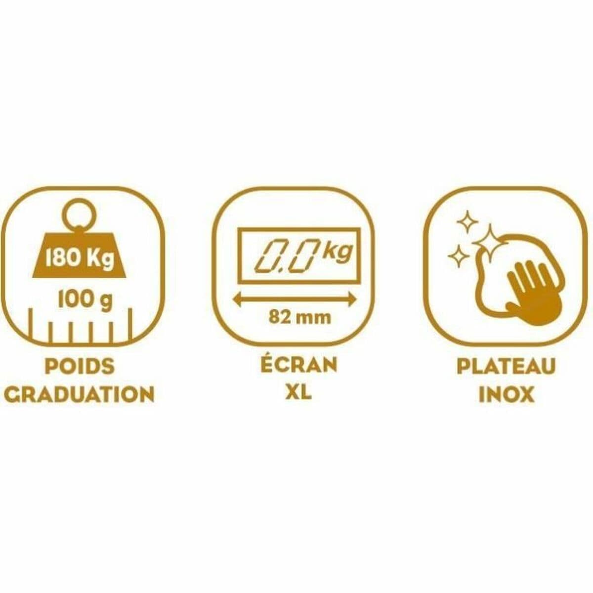 Skaitmeninės vonios kambario svarstyklės Little Balance 8159 Juoda Plienas Nerūdijantis plienas 180 kg - Image 2