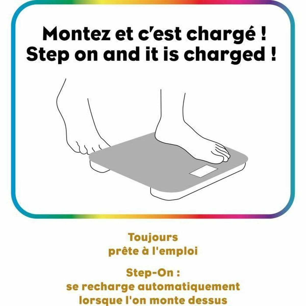 Báscula Digital de Baño Little Balance Automática Kinetic Bambú - Image 2