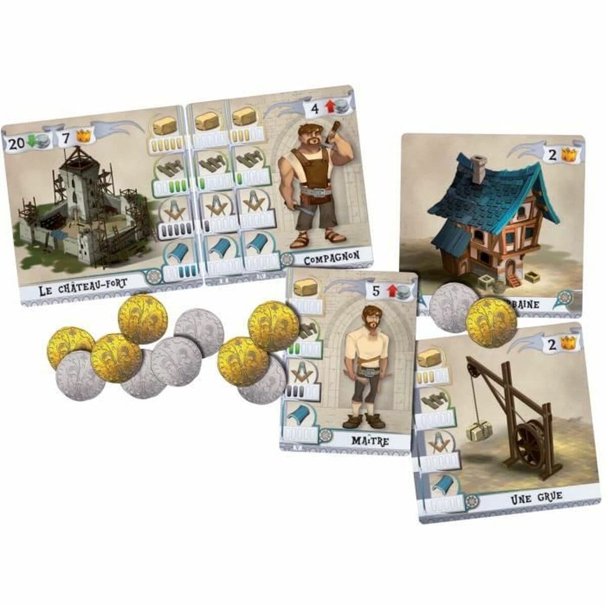 Jogo de Mesa Asmodee Bâtisseurs (Les) : Moyen âge 13 x 5 x 13 cm - Image 2