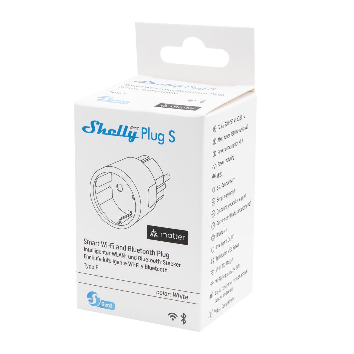 Shelly Enchufe Smart Plug S Gen 3 Blanco - Image 9