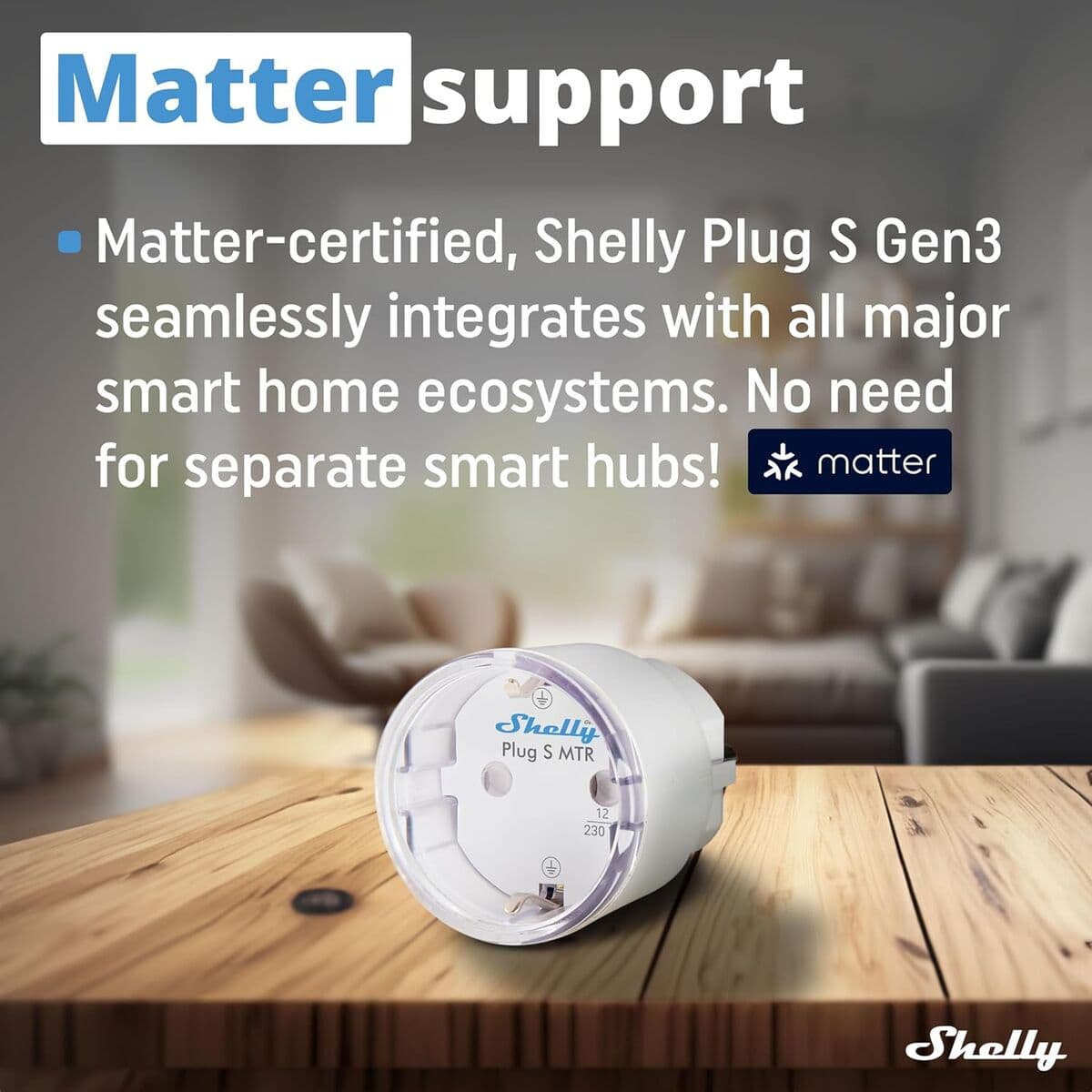 Shelly Enchufe Smart Plug S Gen 3 Blanco - Image 10