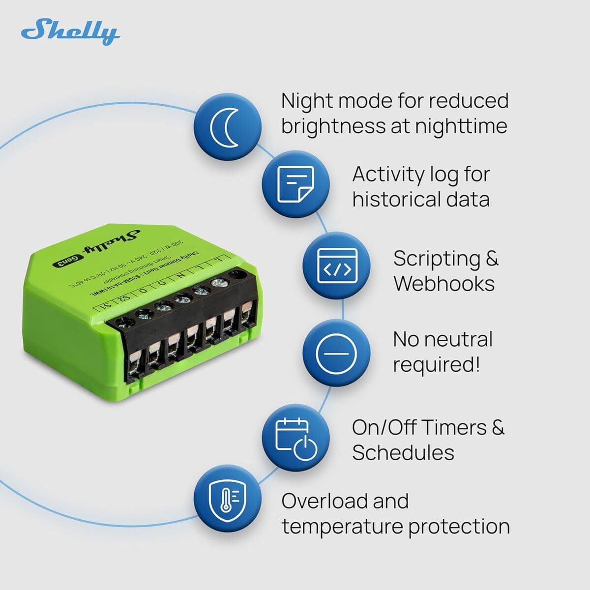 Shelly Módulo switch Dimmer Gen 3 - Image 9