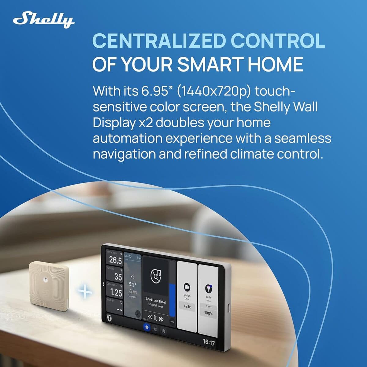 Panneau de contrôle Shelly WALL DISPLAY X2(SL)+BLUHT(IVO) - Image 10