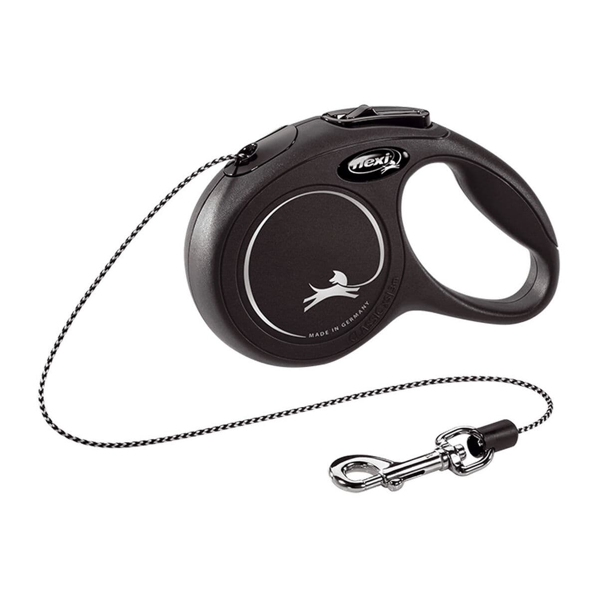 Vodítko pro kočky Flexi NEW CLASSIC Černý XS 3 m