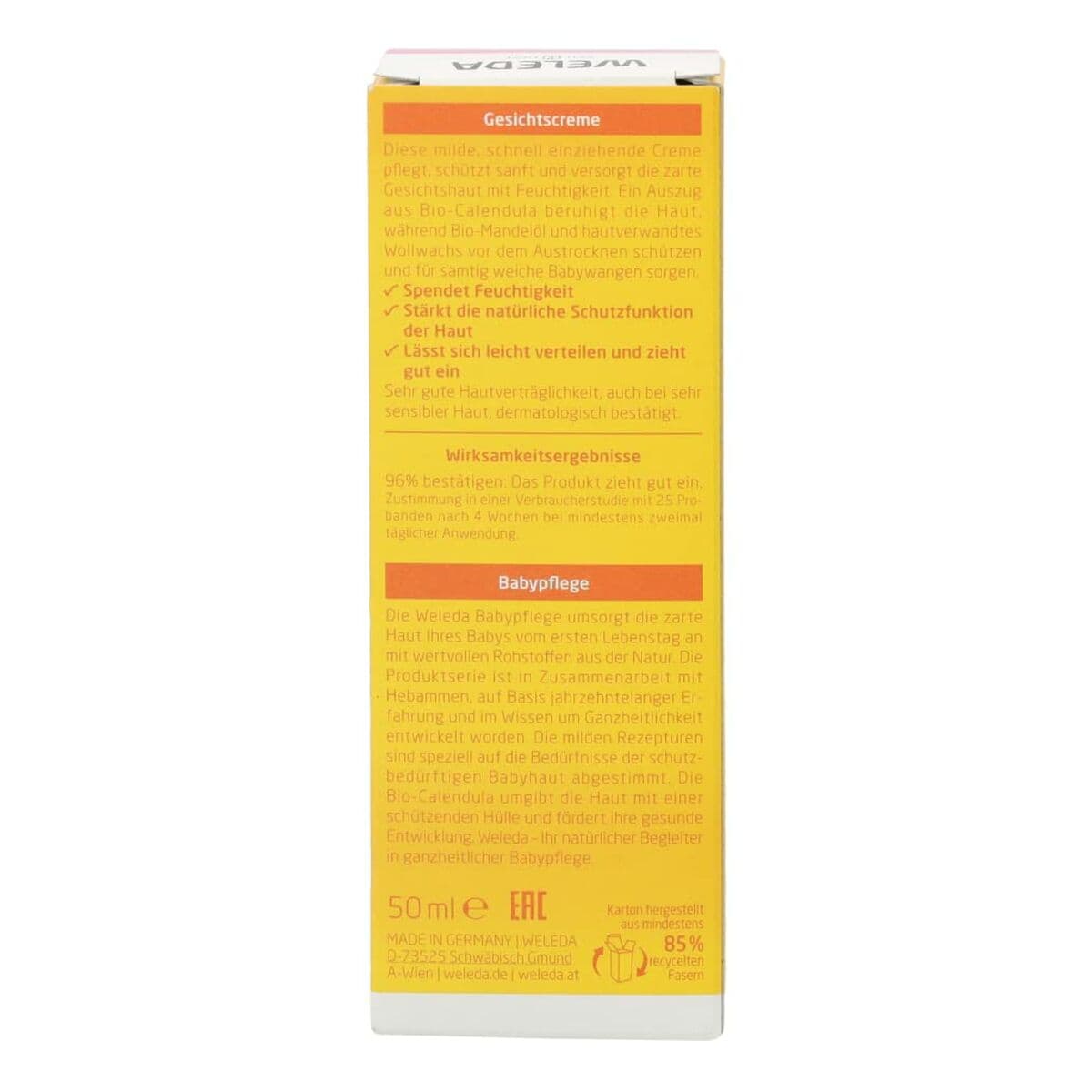 Feuchtigkeitscreme für Babys Weleda Baby Calendula 50 ml - Image 4