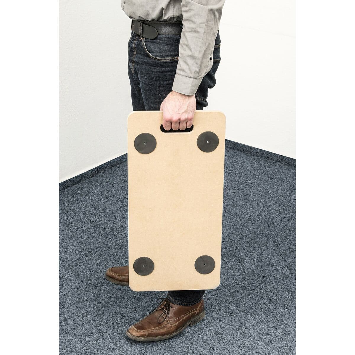 Pamatne ar Riteņiem Meister 821400 200 kg Ar bremzēm - Image 5