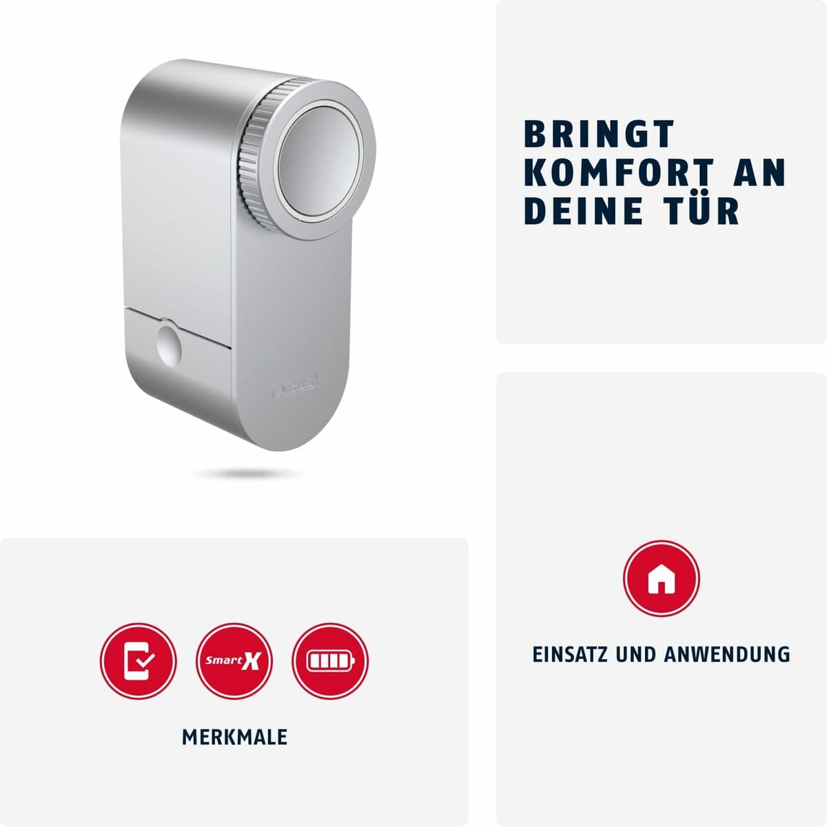 Smart lås ABUS LOXERIS One CFA4100 S Grå Metall 17 x 9 x 29 cm - Image 8