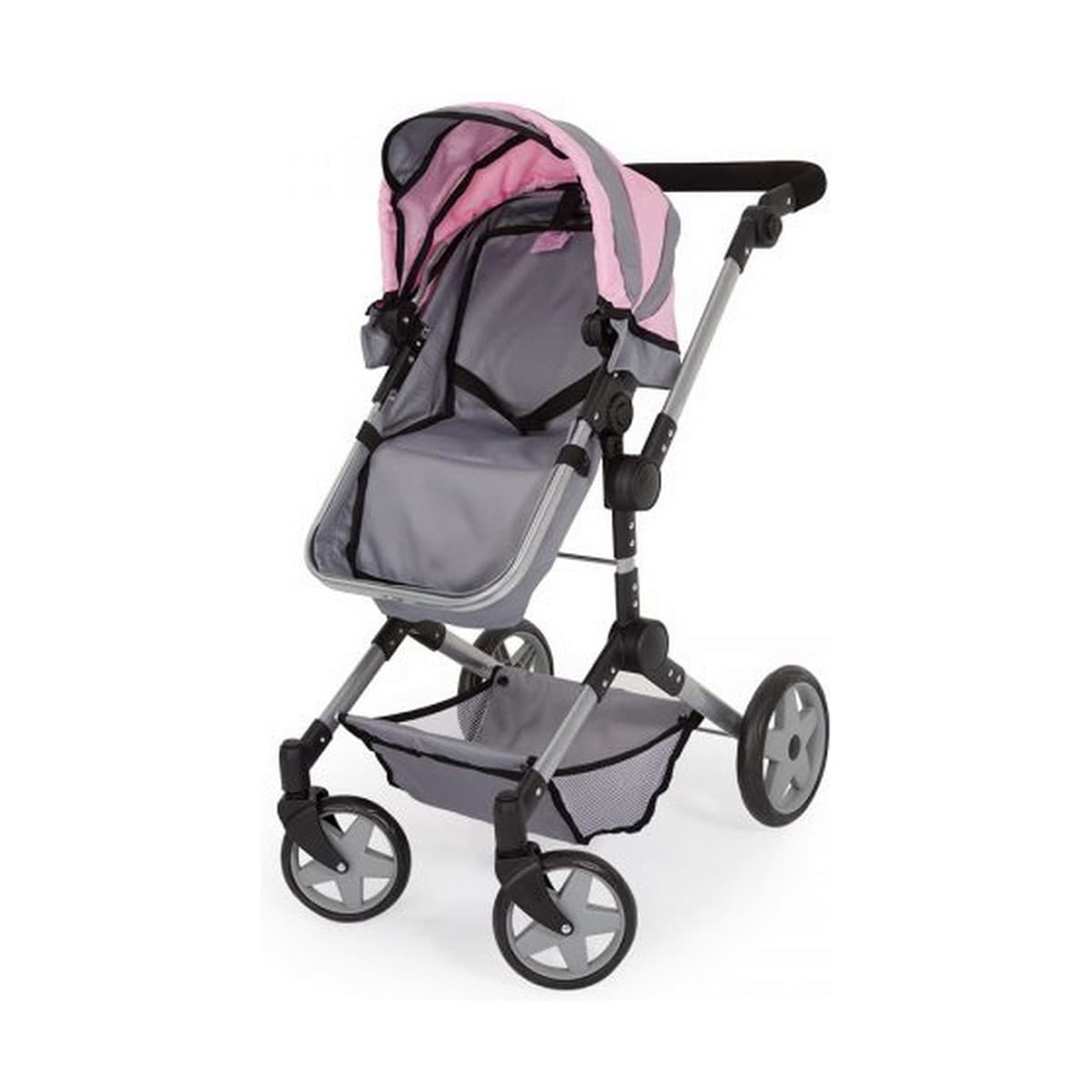 Barnevogn til Dukker Reig Pram Neo Pro Grå 57 cm - Image 3