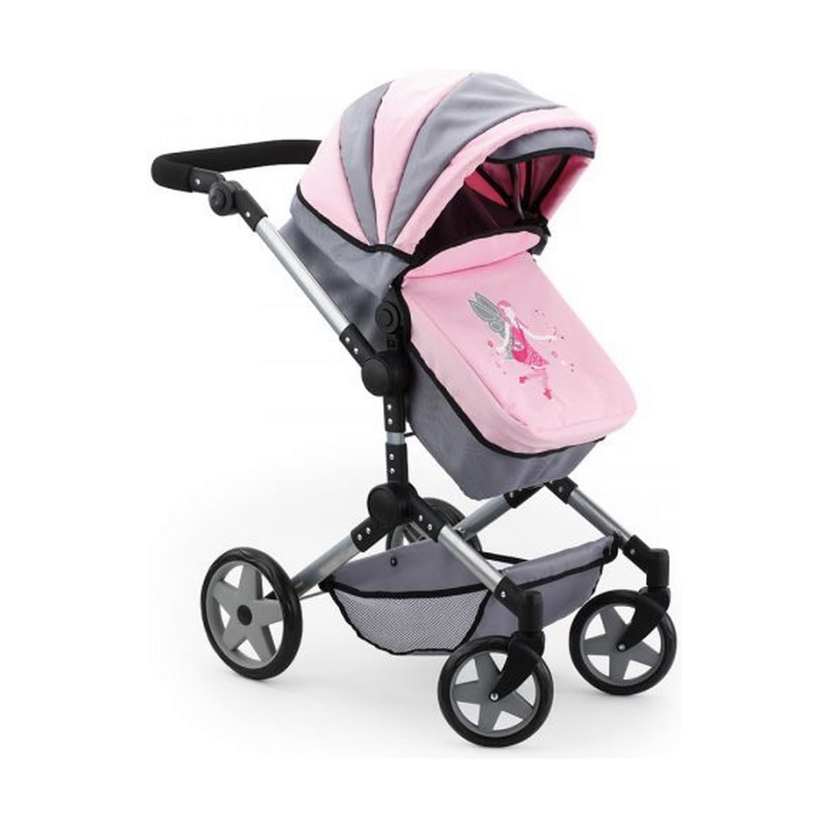 Barnevogn til Dukker Reig Pram Neo Pro Grå 57 cm - Image 5