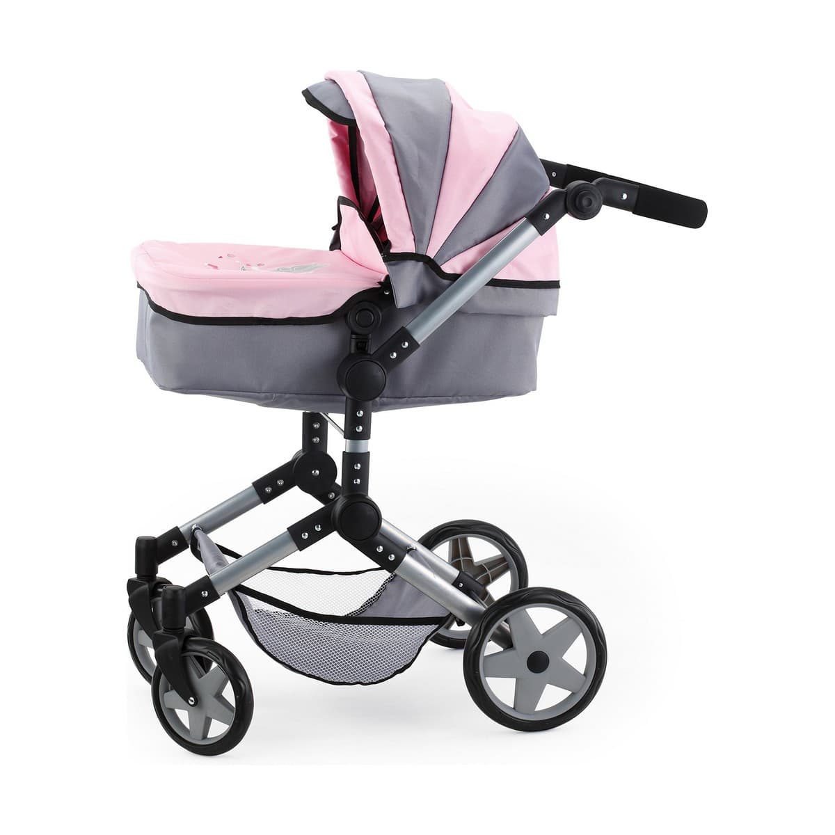 Barnevogn til Dukker Reig Pram Neo Pro Grå 57 cm - Image 8