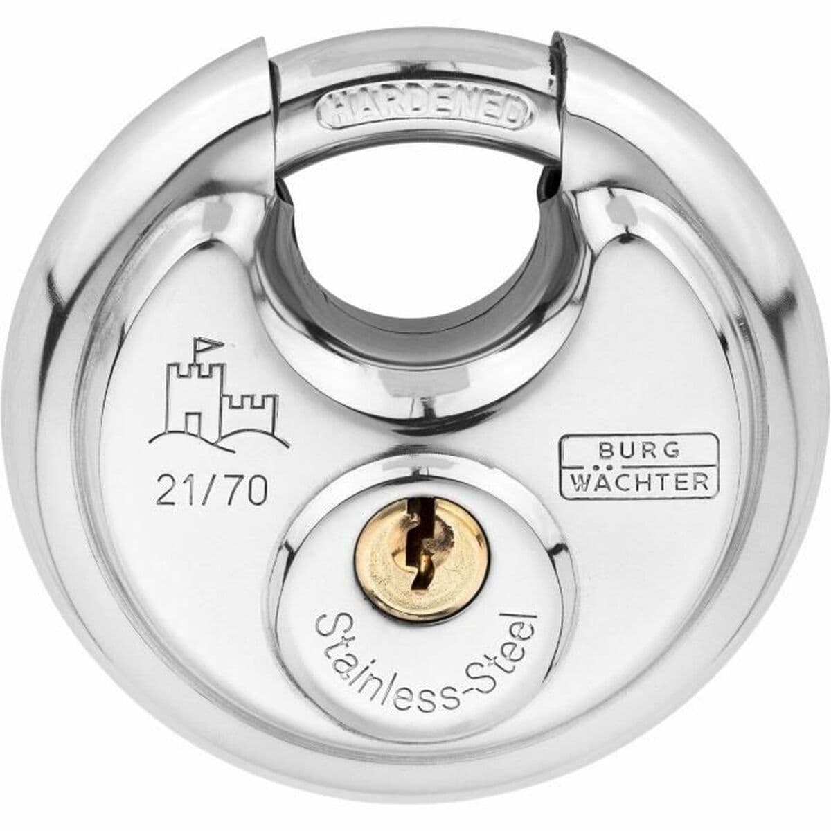Candado de llave Burg-Wachter 21 70 SB Acero Inoxidable