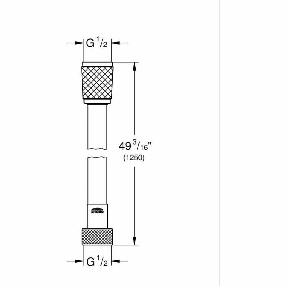 Duschslang Grohe VitalioFlex 1,25 m - Image 2