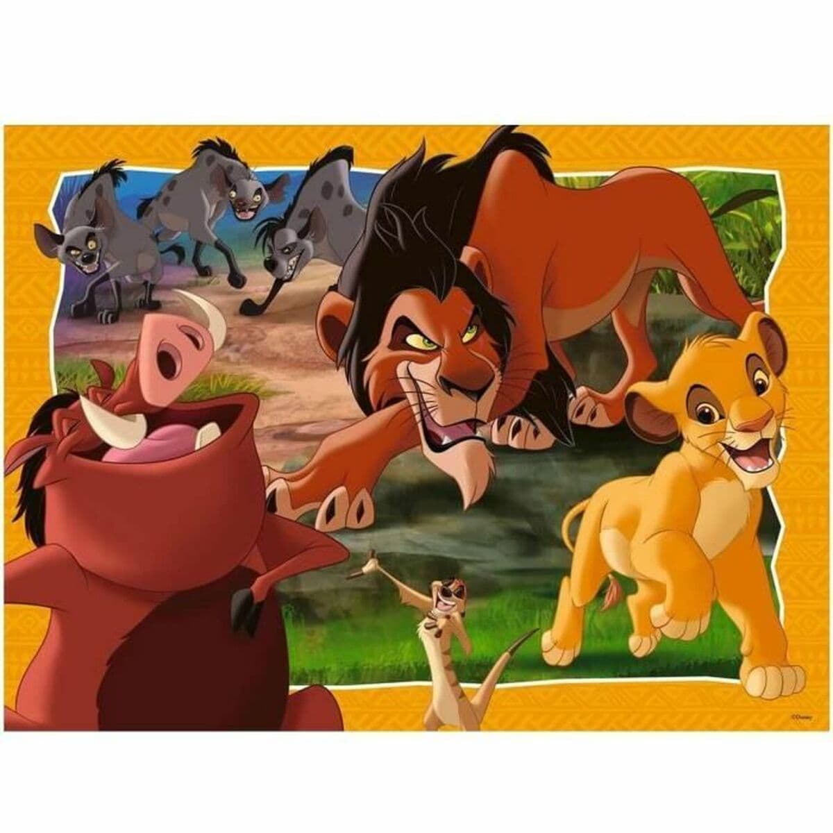układanka puzzle Ravensburger lion king 200 Części (1 Sztuk)
