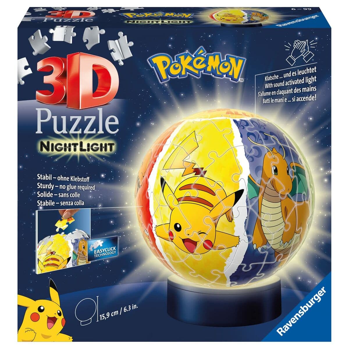 Puzzle 3D Pokémon Światło nocne 72 Części - Image 2