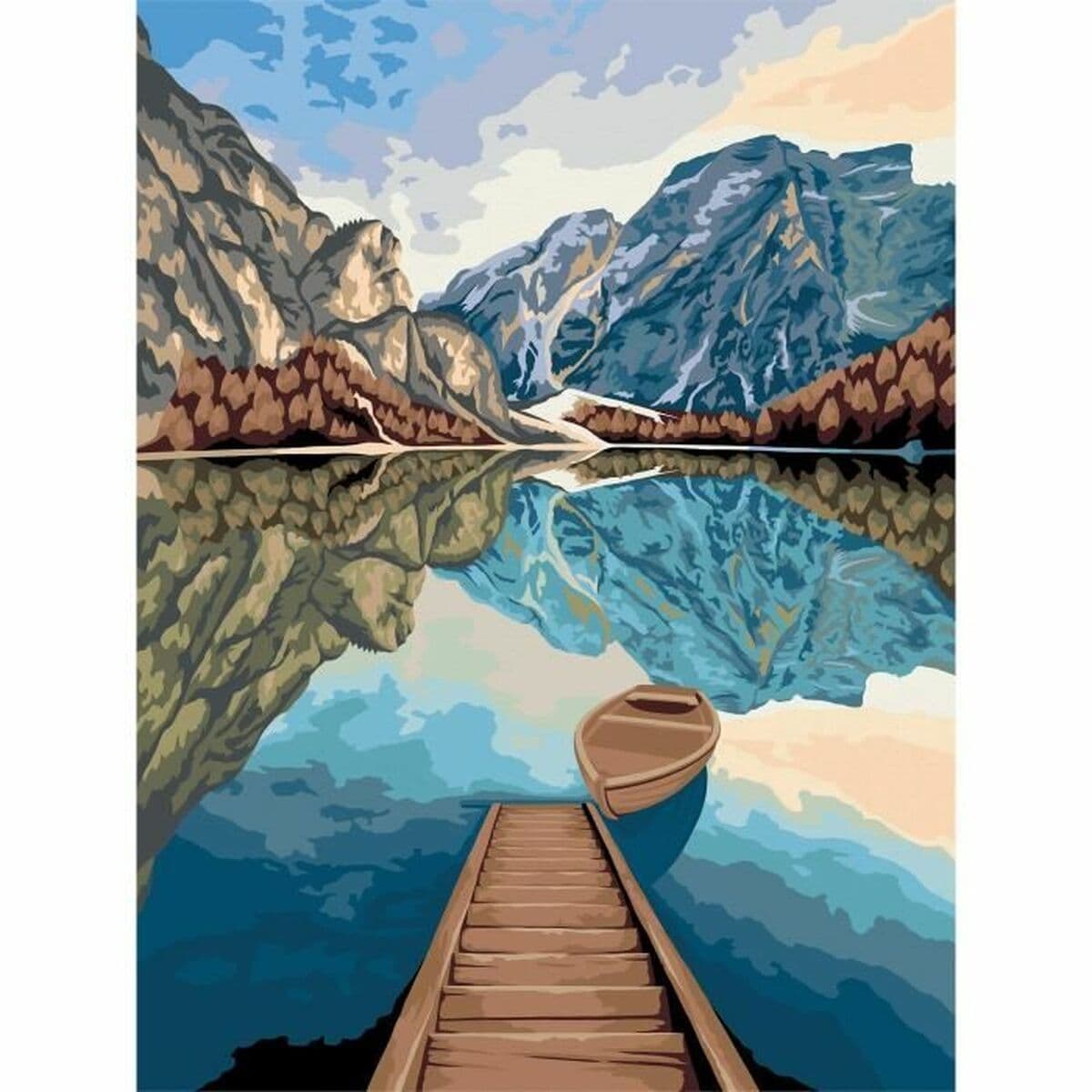 Set de pictură pe numere Ravensburger Lake Views 30 x 40 cm - Image 5