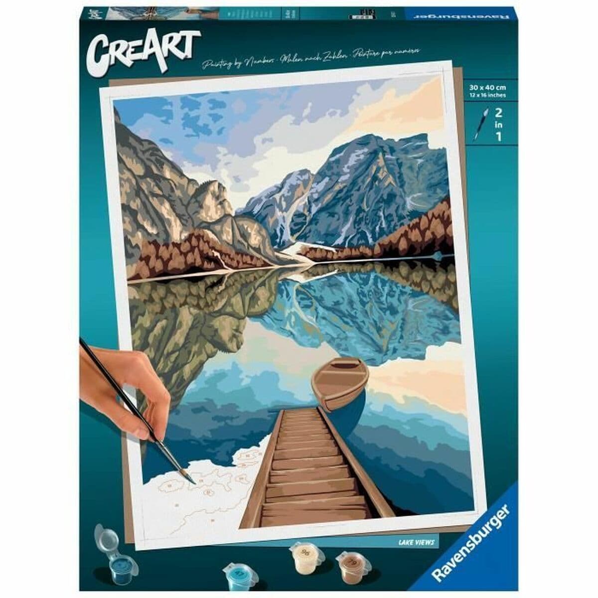 Malen nach Zahlen Set Ravensburger Lake Views 30 x 40 cm