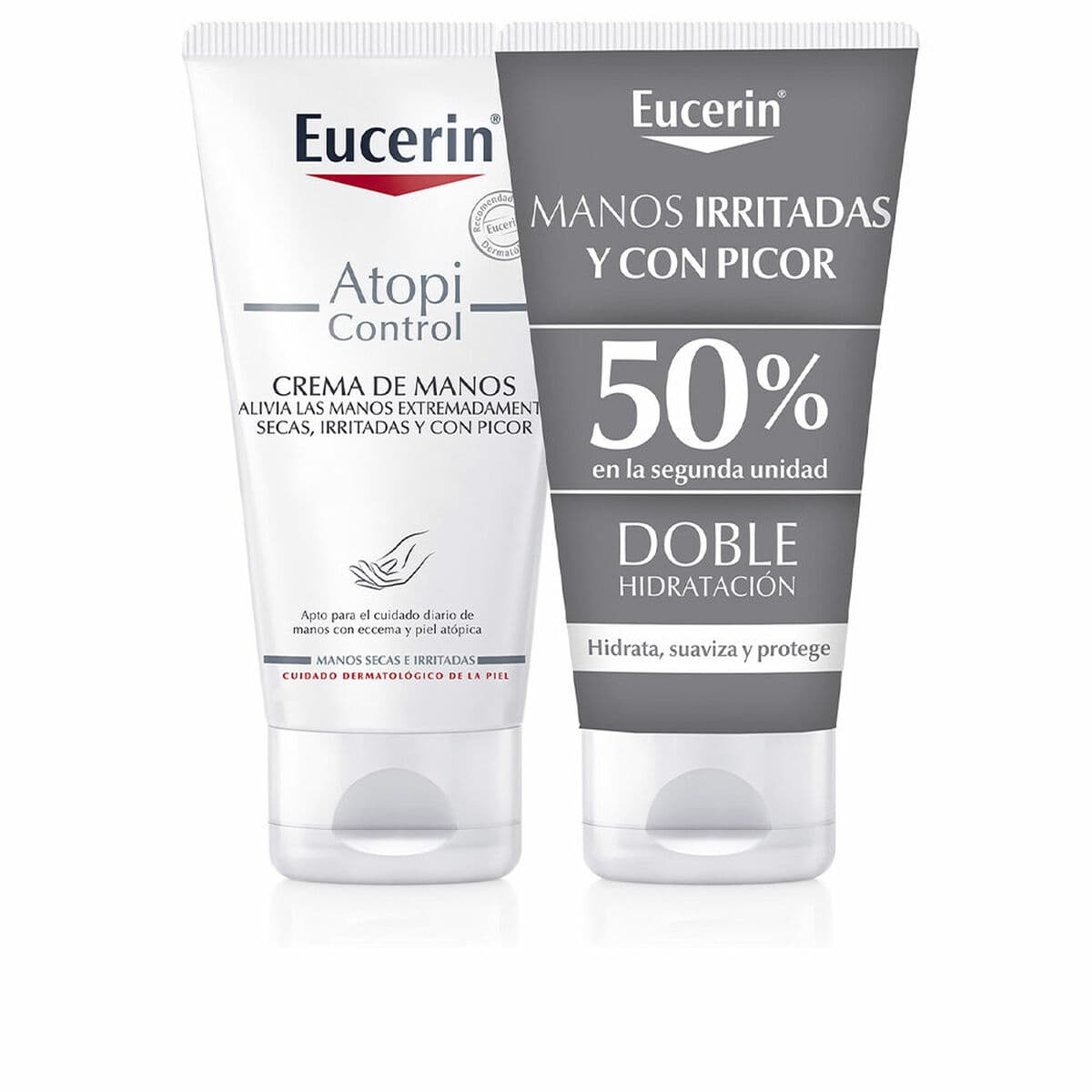 Handcreme Eucerin Atopicontrol Crema De Manos Lote 75 ml 2 Stück
