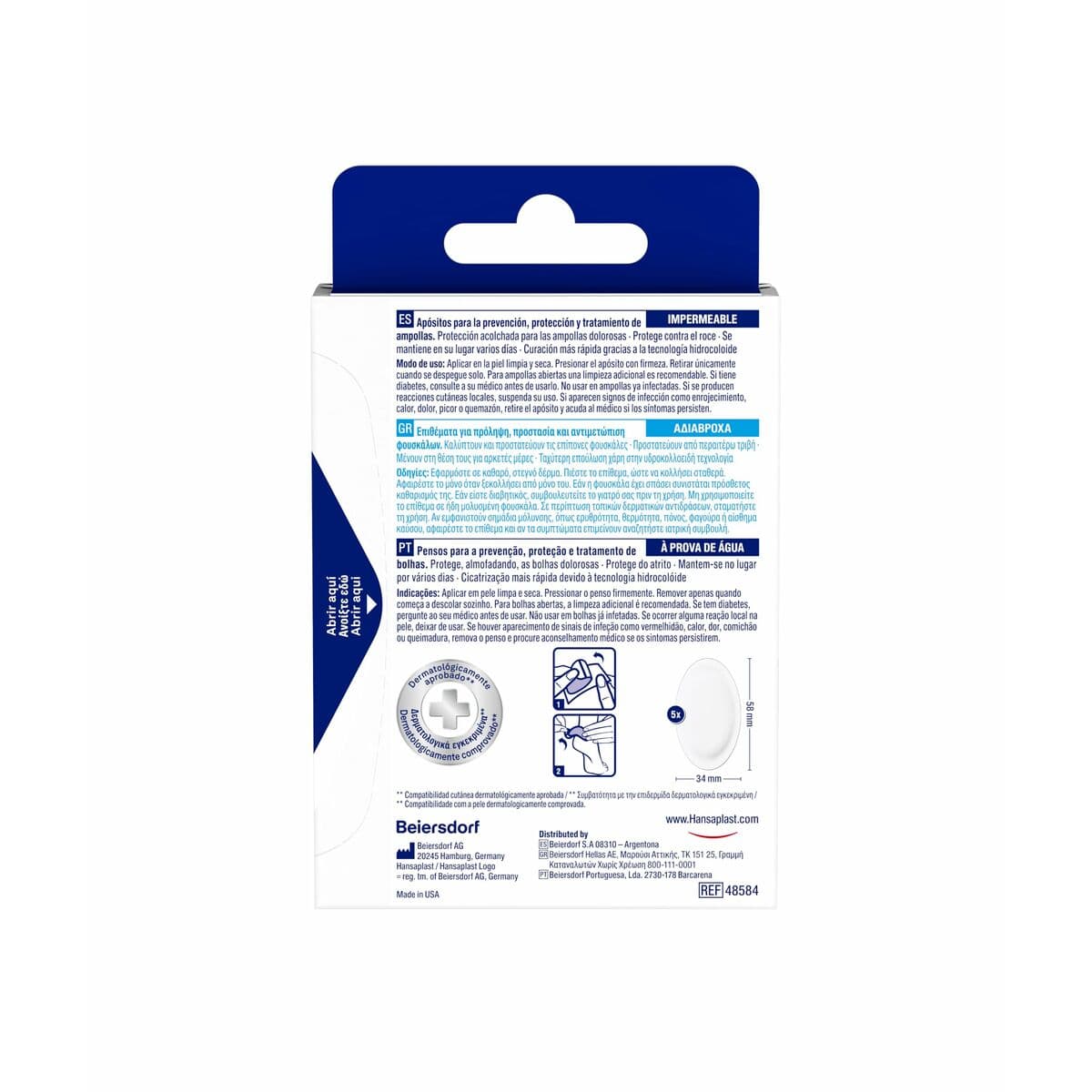 Apósitos Esterilizados Hansaplast HP FOOT EXPERT 6 Unidades - Image 2