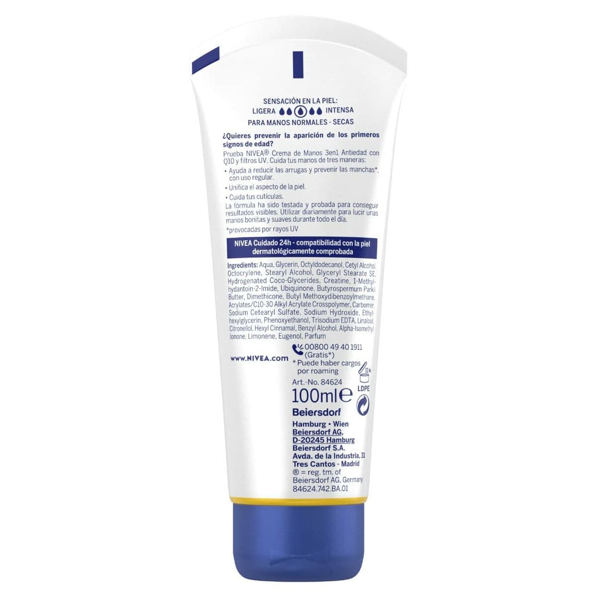 Öregedésgátló Kézkrém Nivea Q10 100 ml 3 az 1 - Image 4