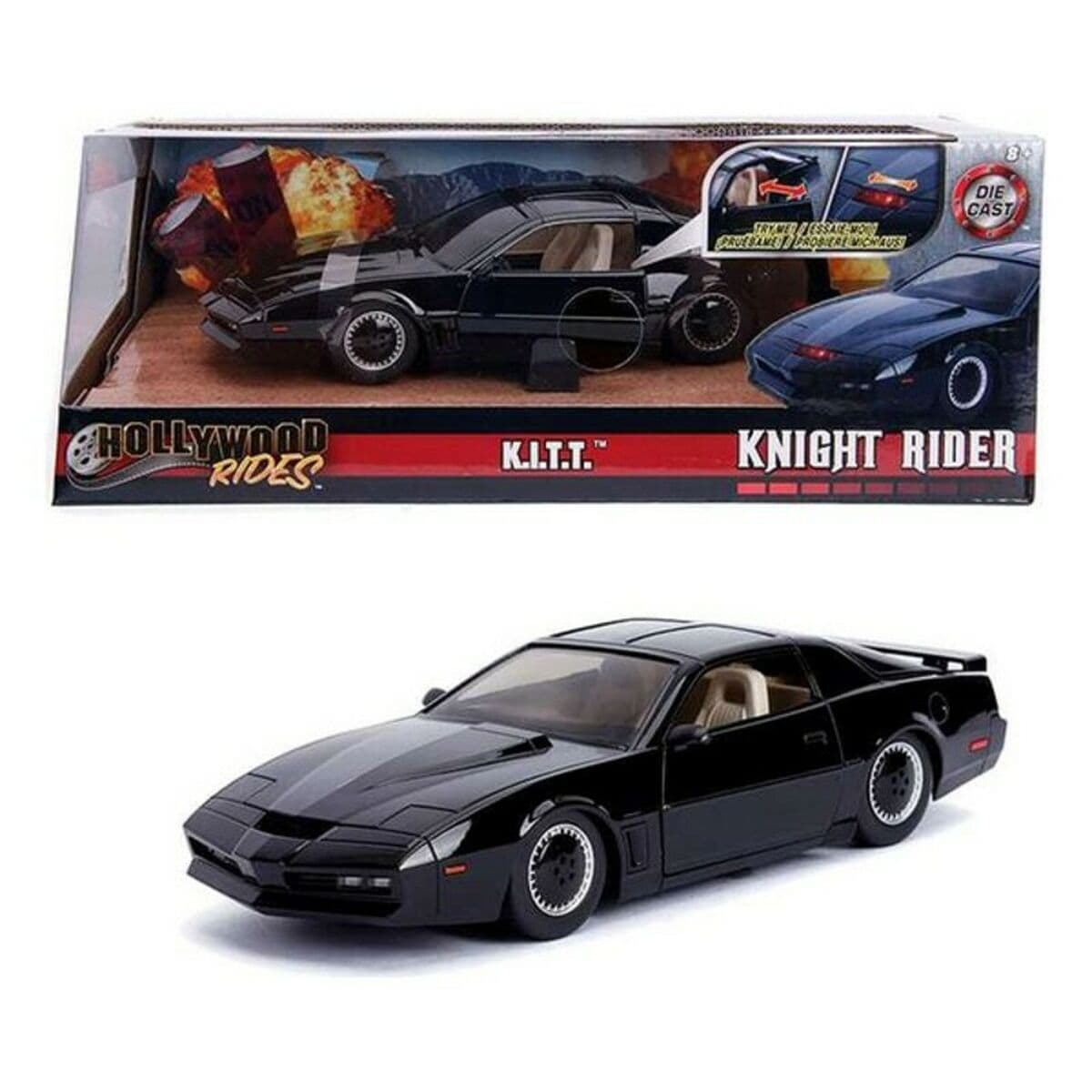 Bil Hollywood Rides Simba Kitt Knight Rider 1:24 Svart - Image 7