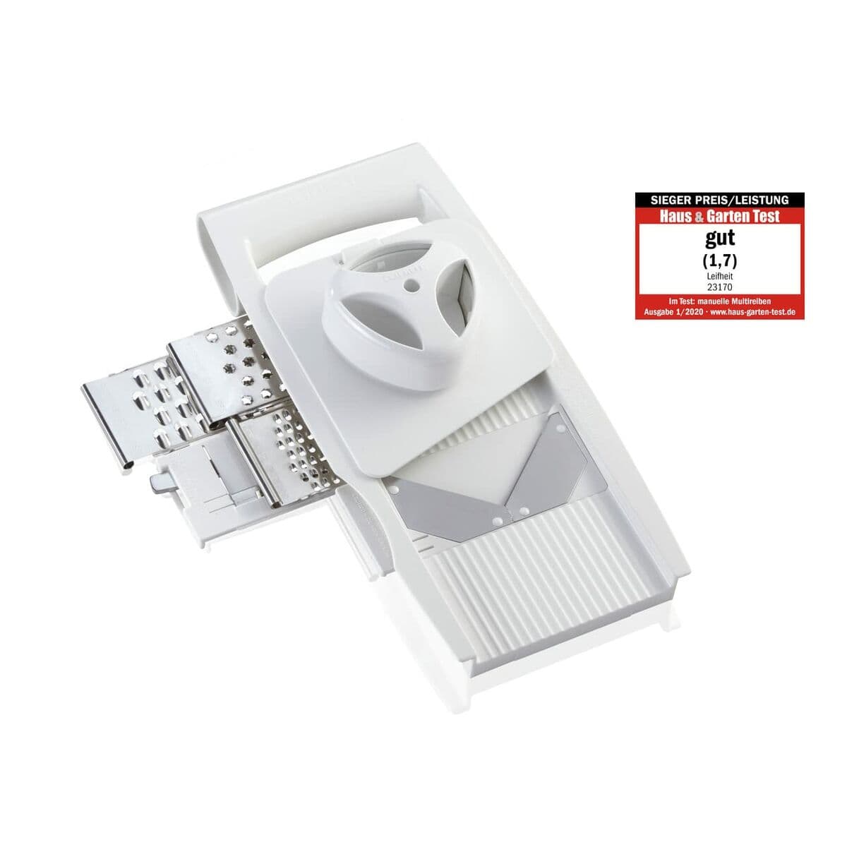 Mandolinriiv Leifheit Valge Roostevaba teras Plastmass 4-funktsiooniline - Image 11