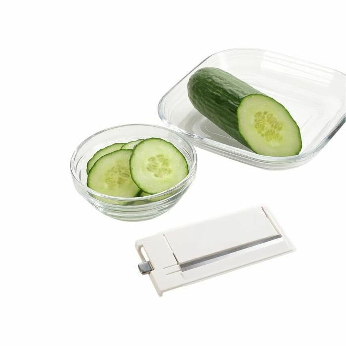 Mandolinriiv Leifheit Valge Roostevaba teras Plastmass 4-funktsiooniline - Image 3