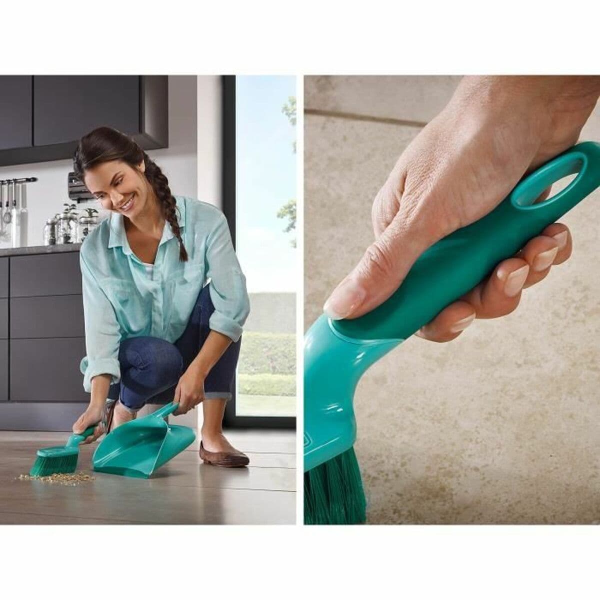 Set di Pulizia Scopa e Paletta Leifheit 41410 - Image 2