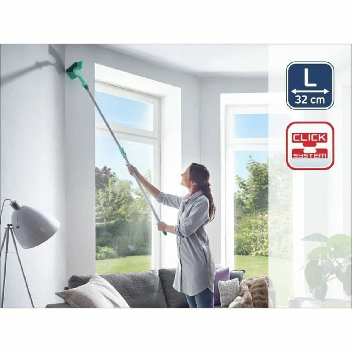 Četka za Čišćenje Leifheit 41524 Zelena U obliku trokuta - Image 2