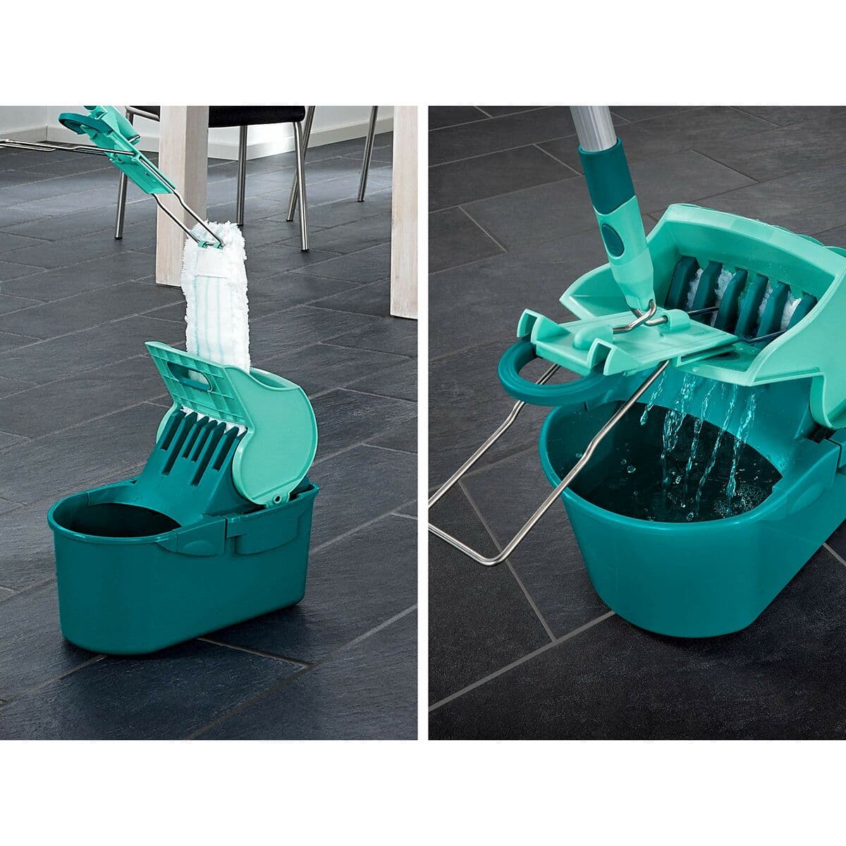 Mop with Bucket Leifheit Mėlyna Plastmasinis Junginys 8 L - Image 3