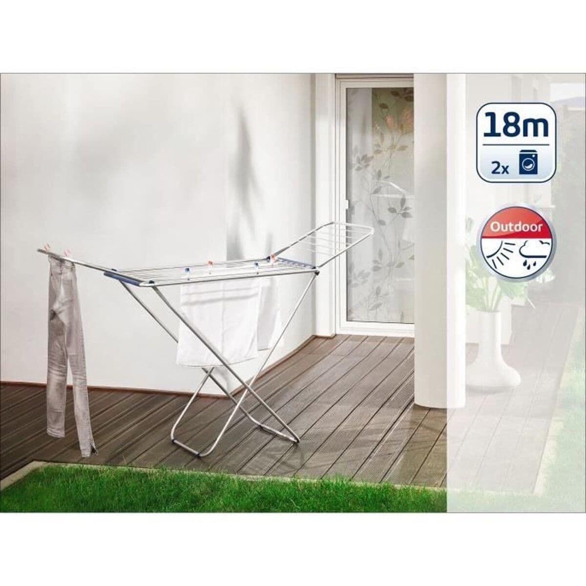 Tendedero Leifheit Gris Aluminio 18 m - Image 2