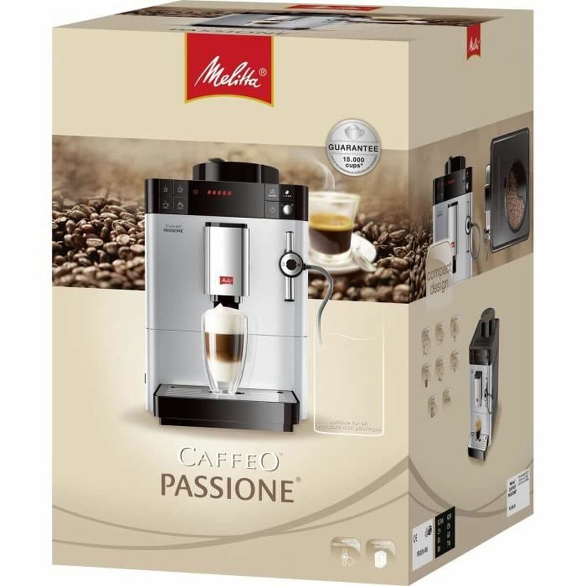Superautomatyczny ekspres do kawy Melitta Caffeo Passione Srebrzysty 1000 W 1400 W 15 bar 1,2 L 1400 W - Image 4