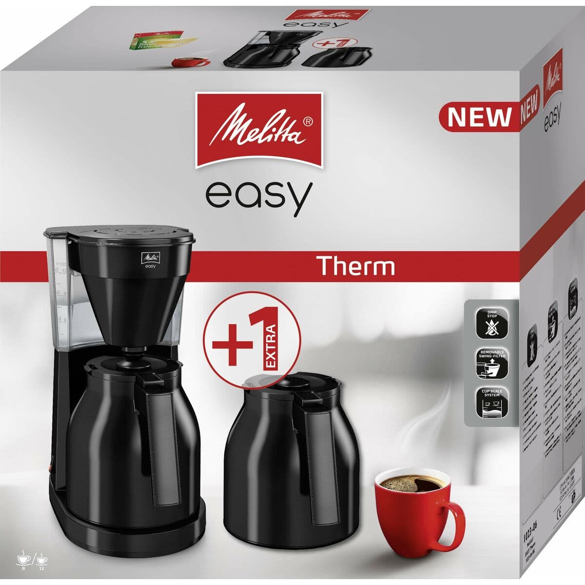 Cafetera de Goteo Melitta Easy Therm II Negro 1050 W 1 L - Image 2