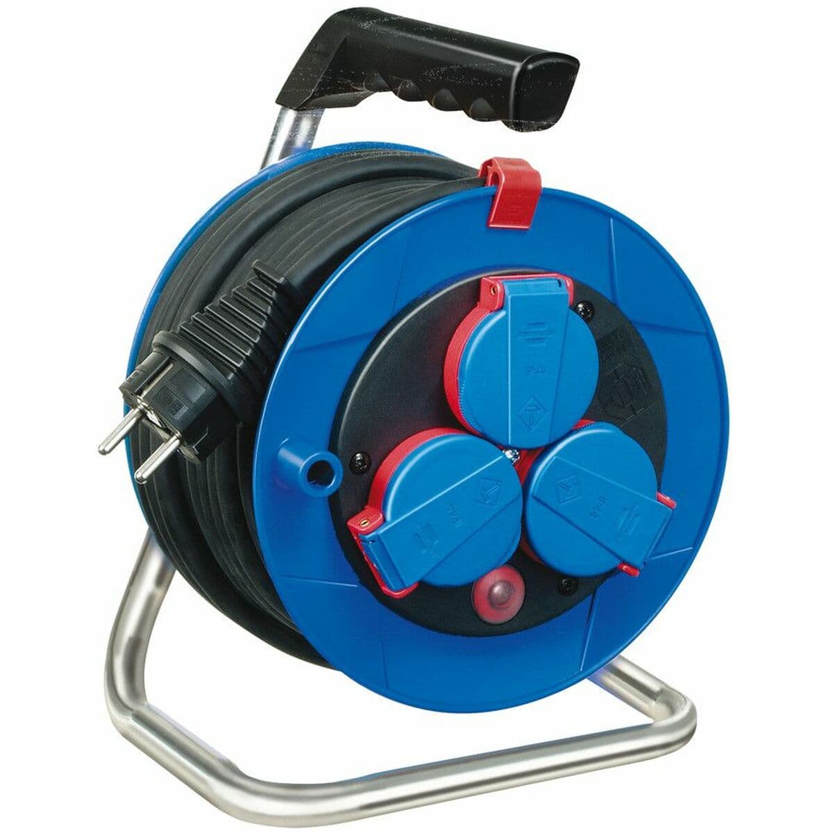Cable reel Brennenstuhl Garant® compacto Bremaxx® N05V3V3-F3G1,5 15 m 3 x 1,5 mm 3 Plugs - Image 2