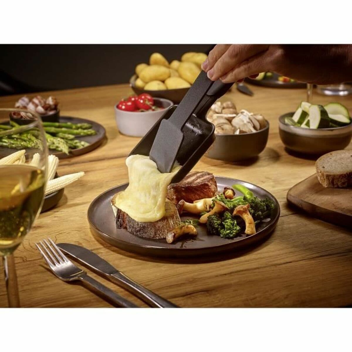 Raclette Severin RG2360 Svart noir 24 x 24 cm - Image 2