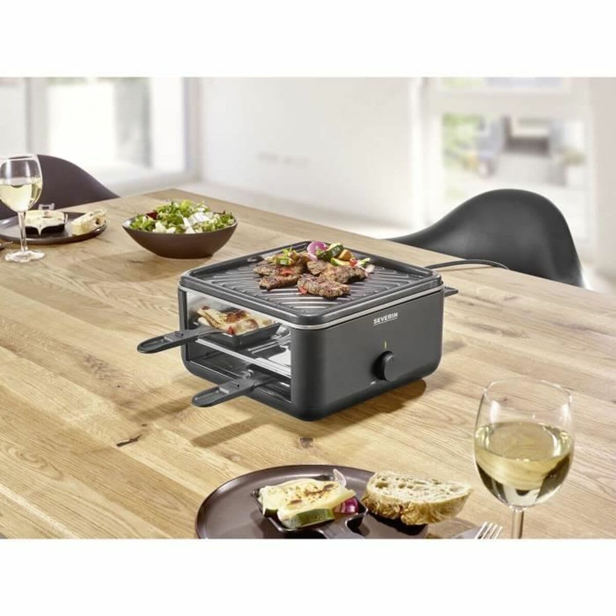 Raclette Severin RG2360 Svart noir 24 x 24 cm - Image 3
