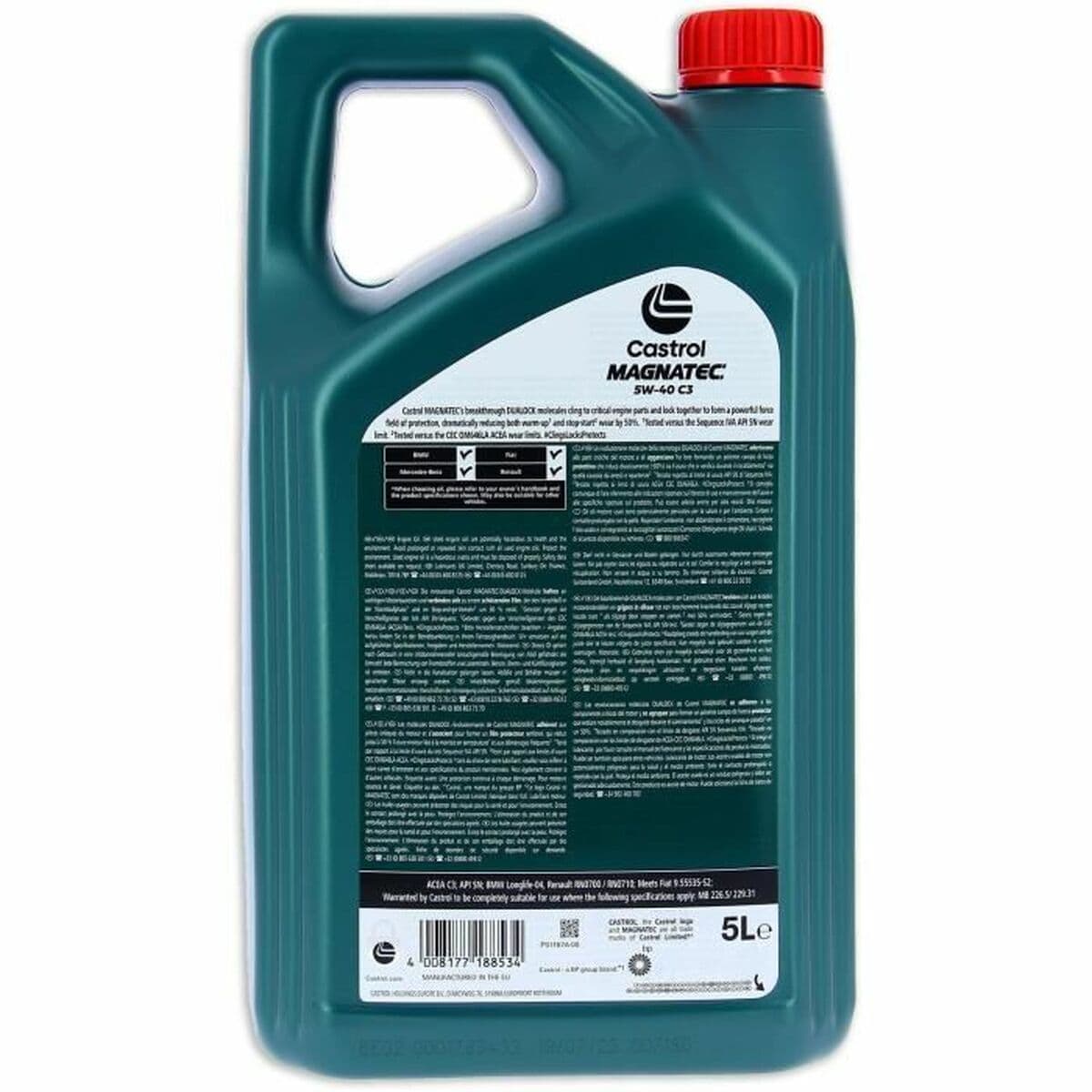Moottoriöljy Castrol Magnatec Bensiini Diesel 5W40 5 L - Image 3