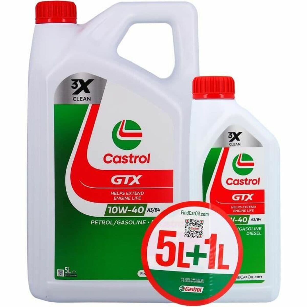 Automobilių variklių alyva Castrol GTX 10W 40 6 L