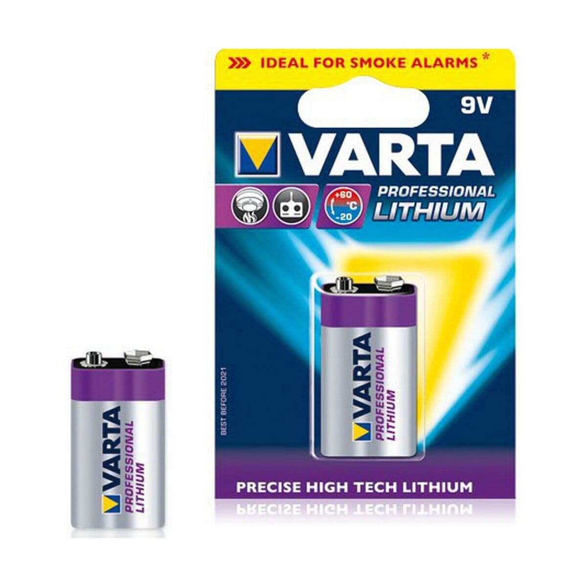 Baterijos Varta Ultra Lithium 1200 mAh 9 V