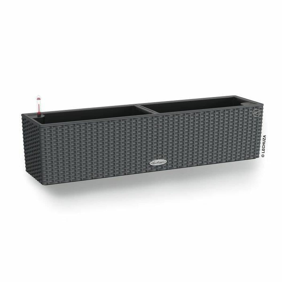 Blumentopf Lechuza Schwarz Grau Polypropylen