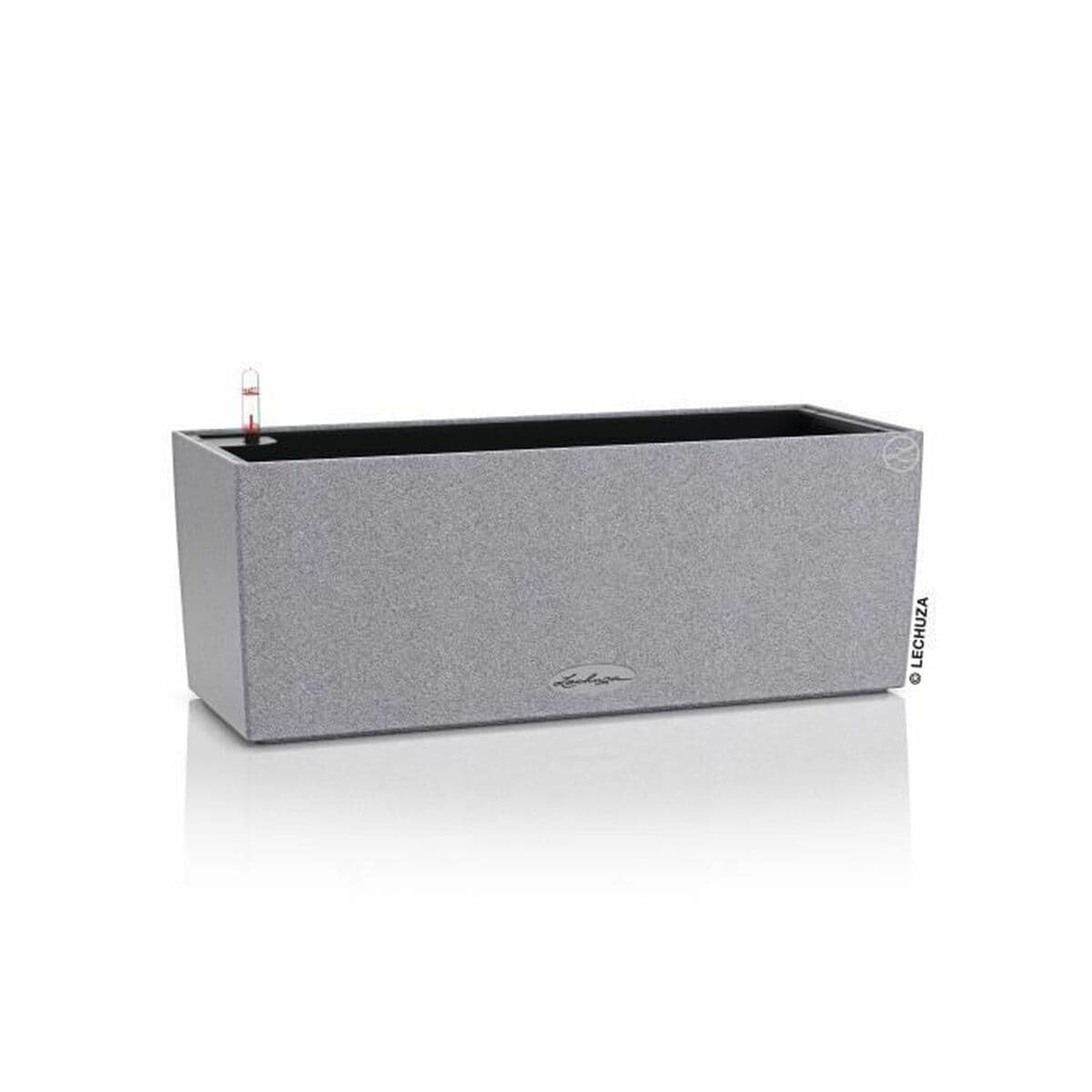Jardinera Autorriego Lechuza Gris 50 x 19 x 19 cm Polipropileno Rectangular